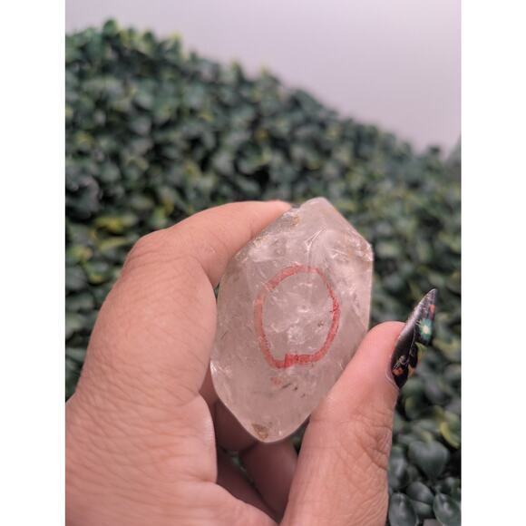 Enhydro Garden Quartz large moving bubble black sediment freeform crystal nature - Picture 2 of 4